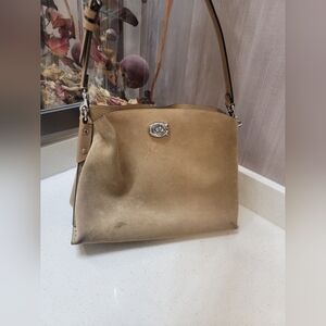 Coach Willow leather Large shoulder crossbody bag - Brown